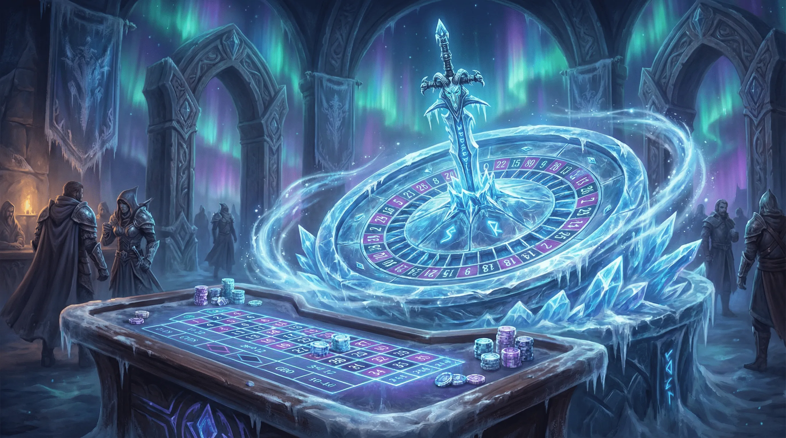 Roleta mística com efeitos de gelo no tradicionalbet
